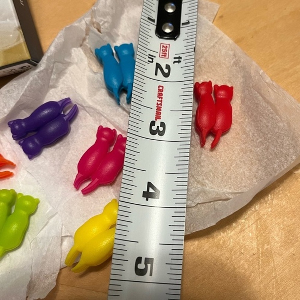 Kikkerland Multicolor Cat Drink Markers NIB - Picture 4 of 5